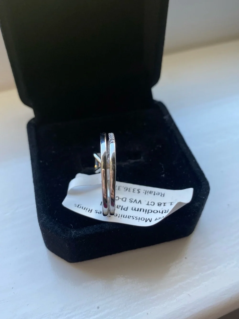 Princess Cut Engagement Ring Set Size 8